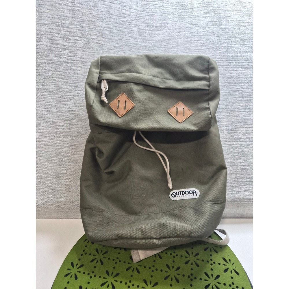 '73 Original by Outdoor Products Travel Drawstring Backpack Unisex Olive Green